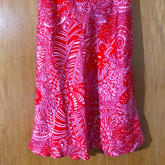 Floral print silk skirt - Picture 1 of 4